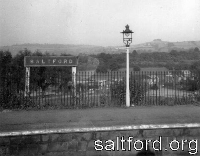 Up platform Saltford sign