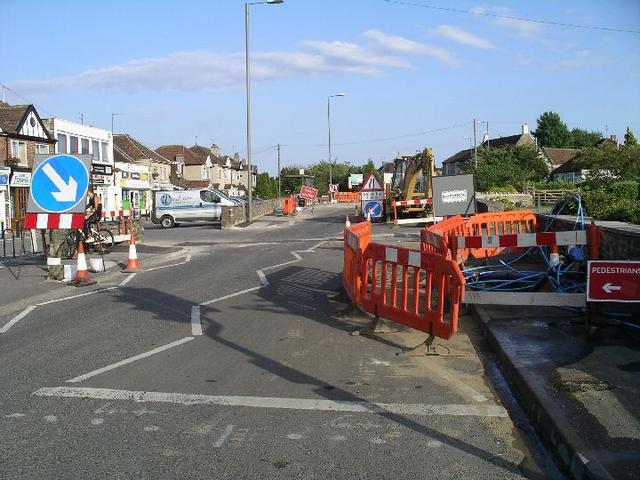 Road closed shops