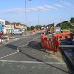 Road closed shops